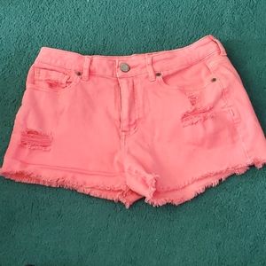 Aeropostale pink denim shorts size 2